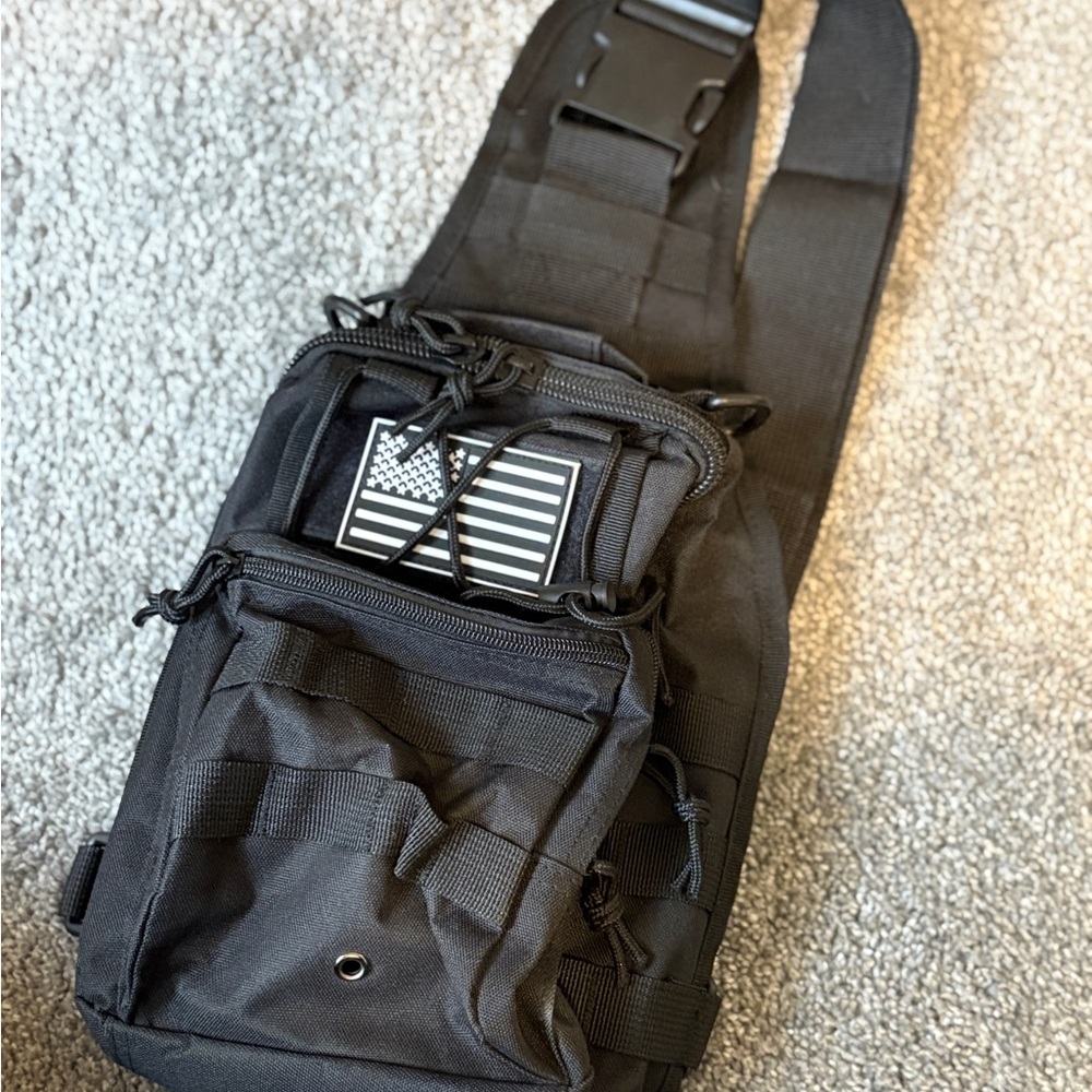 Black Tactical Sling Bag